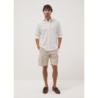 Ovs Bermudas Cargo Beige De Algodón Elástico, Hombre, Beige Claro, Talla: 46