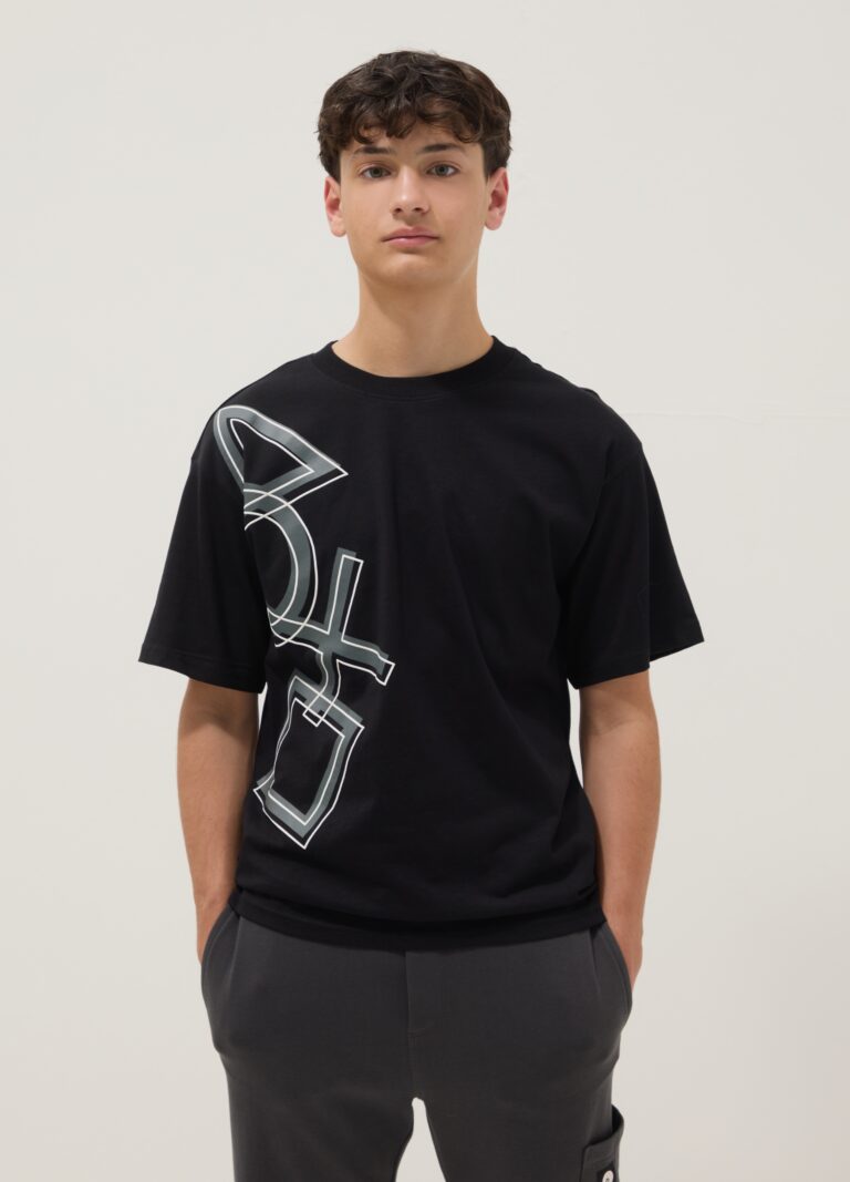 Ovs KIDS Camiseta Negra De Niño Con Logo De Playstation En Algodón 100%, Corte Relaxed, Niño, Negro, Talla: 10-11
