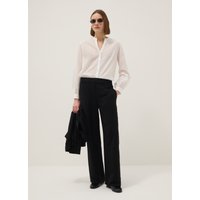 Ovs Pantalón Negro Wide Leg Con Cintura Elástica, Mujer, Negro, Talla: 36