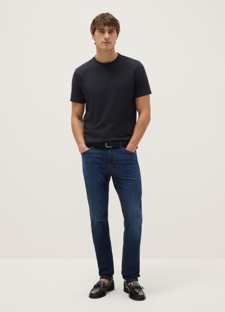 Ovs Vaqueros Ajustados De Algodón Elástico Azul, Hombre, Azul oscuro, Talla: 44