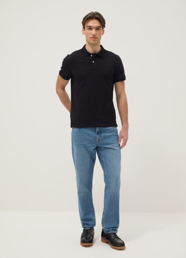 Ovs Vaqueros Azul Denim De Algodón Puro Corte Regular, Hombre, Azul vaquero, Talla: 48