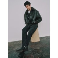 Ovs Vaqueros Negros De Mezcla De Algodón Denim Ajuste Regular Elásticos, Hombre, Gunmetal, Talla: 46