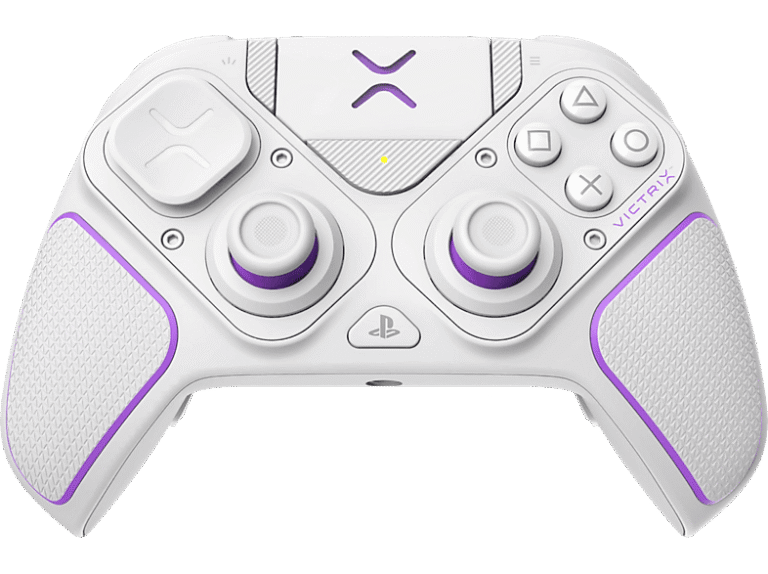 Pdp REACONDICIONADO Seminuevo Bueno Mando PS5 - PDP Victrix Pro BFG, Para PlayStation 5, PS4 y PC, Con o sin cable, 20h de autonomía, 2000 mAh, Blanco