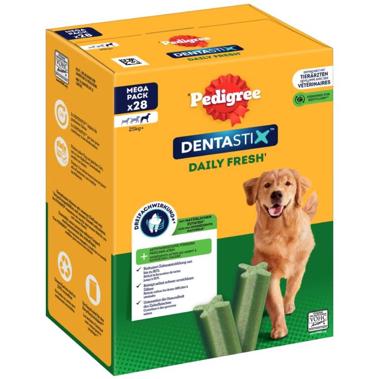Pedigree Dentastix Fresh frescor diario snacks para perros - Perros grandes (168 uds.) - Pack Ahorro