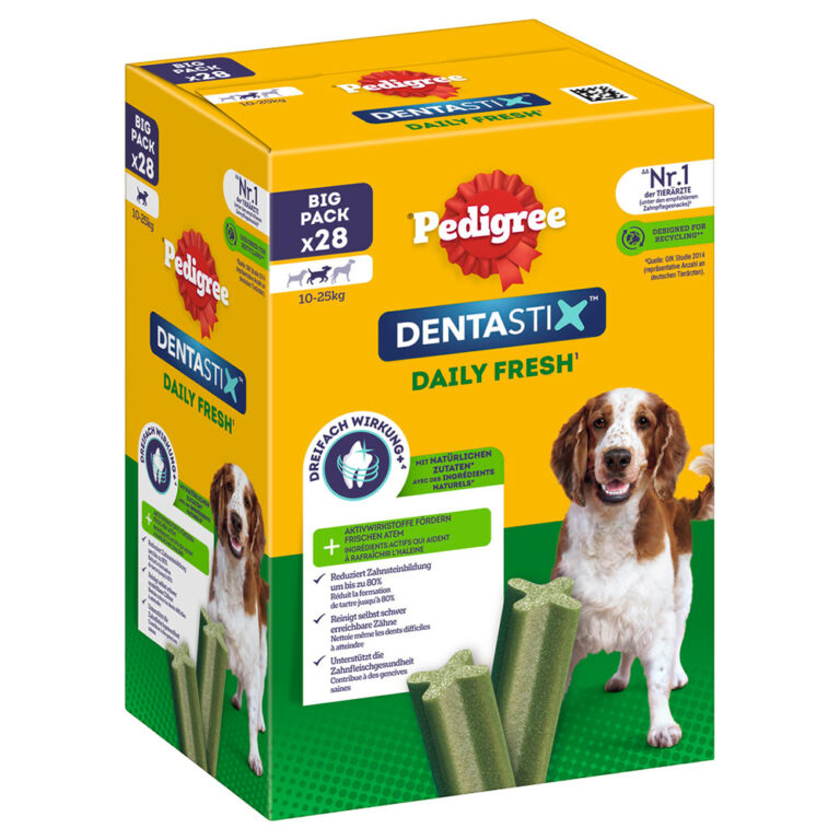 Pedigree Dentastix Fresh frescor diario snacks para perros - Perros medianos (112 uds.)