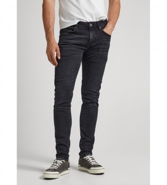 Pepe Jeans para hombre. PM206321XV1 Jeans Finsbury negro (34/32), Casual, Algodón, Denim, Sostenible