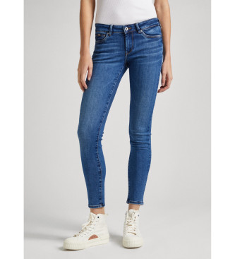 Pepe Jeans para mujer. Jeans Skinny Tiro Bajo azul (25/30), Casual, Algodón, Deni