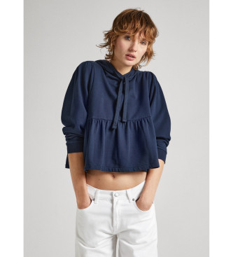 Pepe Jeans para mujer. Sudadera Jordan marino (XS/S), Casual, Algodón, Manga larga, Sostenible