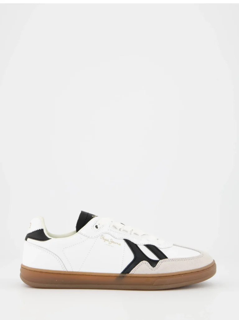 Pepe Jeans Zapatillas de piel con detalles en ante Pepe Jeans, 40