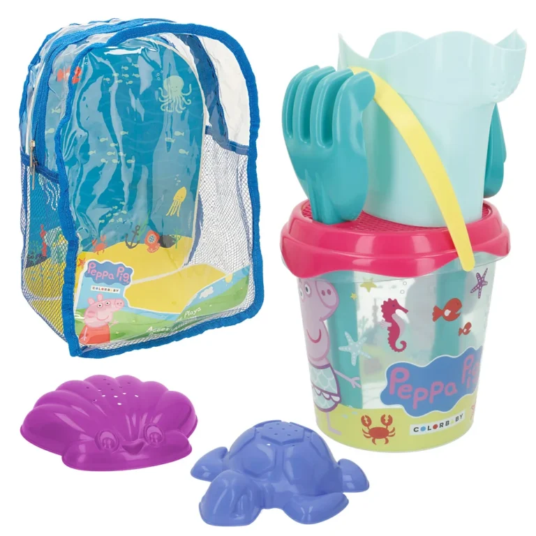 Peppa-pig Peppa Pig Set cubo playa con accesorios y mochila transporte
