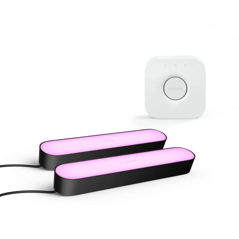 Philips Hue Philips Pack: Barras Led Hue Play Negras (x2un) + Hue Bridge
