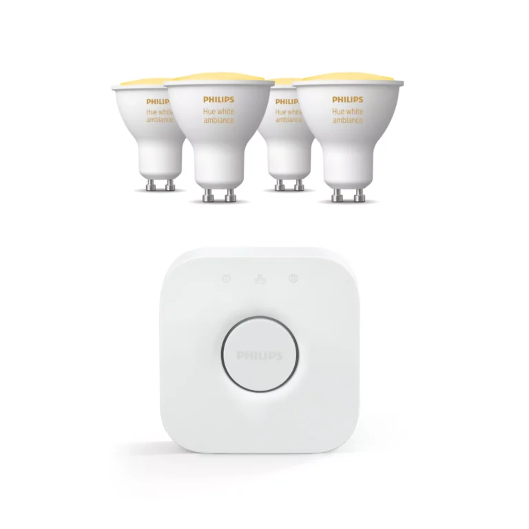 Philips Hue Philips Pack: Bombillas Inteligentes Gu10 (4un) + Hue Bridge