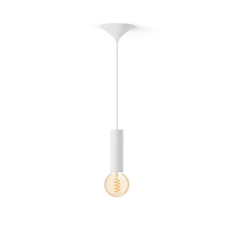 Philips Hue Philips Pack: Cable Blanco Para Bombilla De Filamento (m) + Bombilla De Filamento G93 (globo), Color Blanco Cálido A Frío