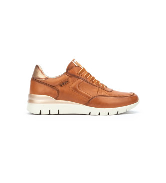 Pikolinos para mujer. W4R-6731 Zapatillas de Piel Cantabria marrón (35), 3 a 5cm, Cordones, Casual