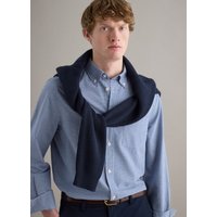 Piombo Camisa Regular Fit De Puro Algodón A Cuadros Multicolor, Hombre, Blanco/azul, Talla: