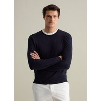 Piombo Contemporary, Jersey De Algodón, Hombre, Azul oscuro, Talla:
