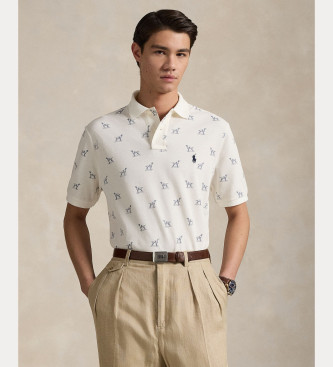 Polo Ralph Lauren para hombre. 710974597001 Polo Custom Slim blanco (M), Casual, Algodón, Manga corta