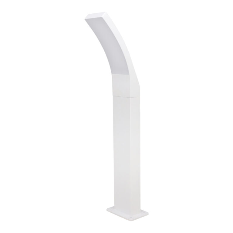 Poste gambell rectangular led blanco