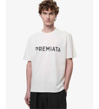 Premiata para hombre. Camiseta Printed blanco (L), Casual, Algodón, Manga corta