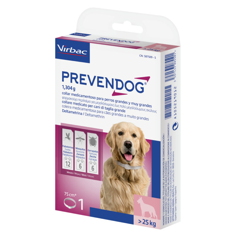 Prevendog collar antiparasitario para perros - 2 x 75 c