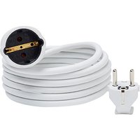 Prolongador de cable h05vv-f blanco 3 x 1,5 mm² 3