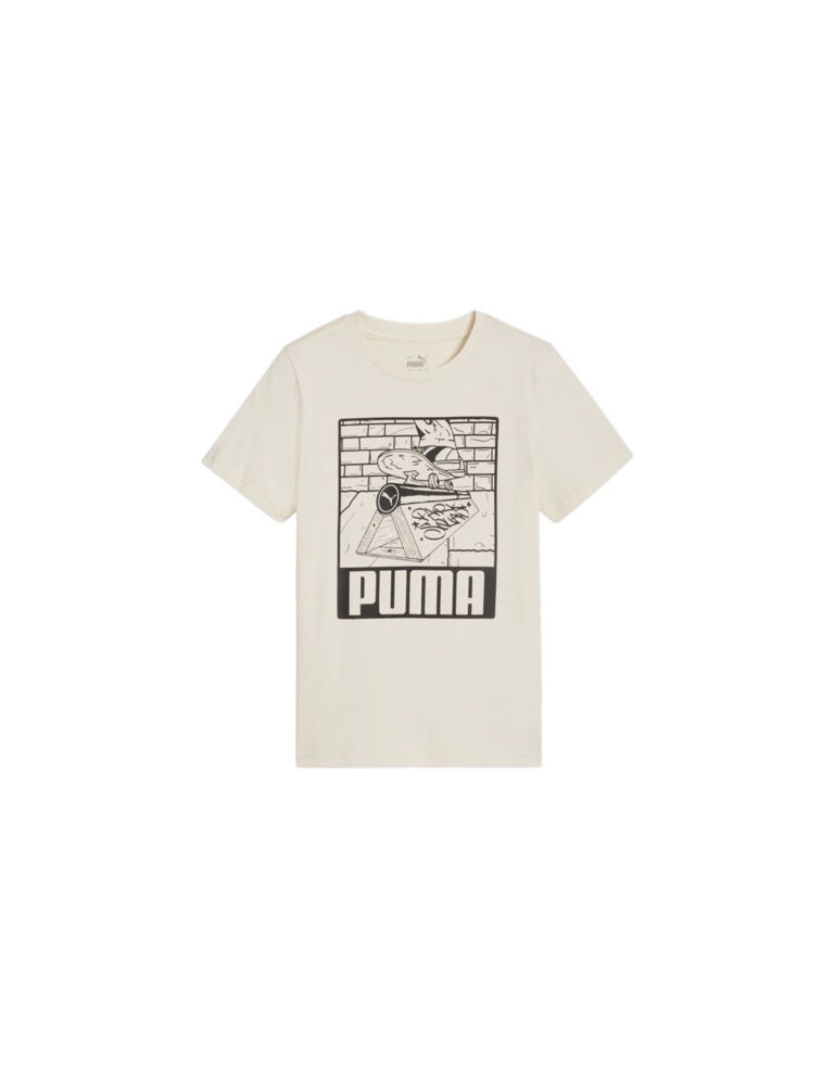 Puma Camiseta Puma Essentials+ Mid 90S Graphic Niño Blanco