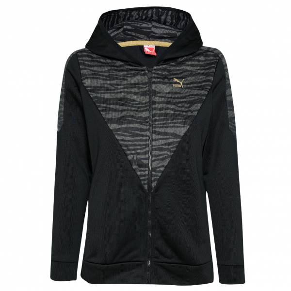 Puma Printed Zip Mujer Sudadera con cremallera y capucha 566830-01