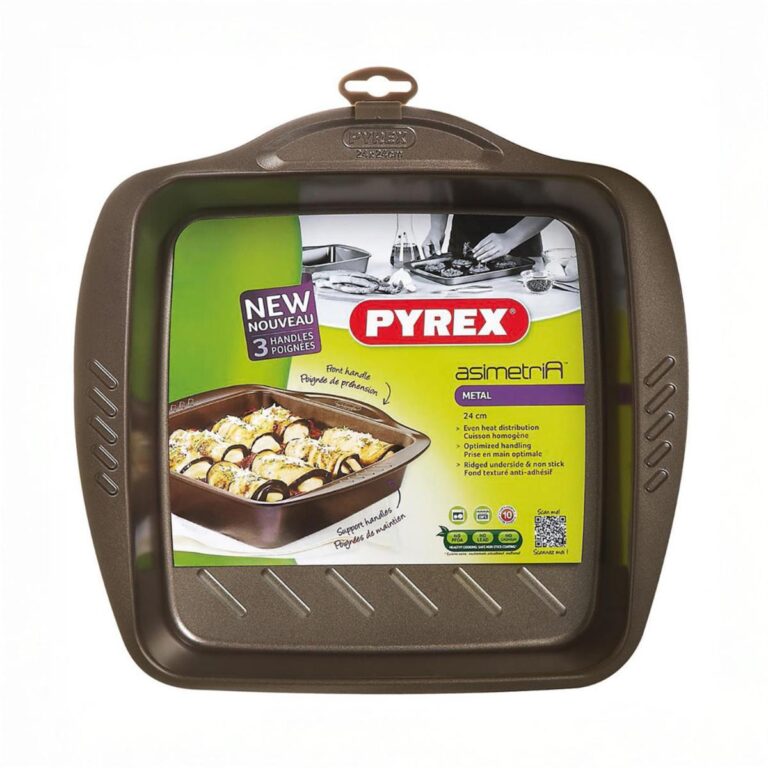 Pyrex® Fuente cuadrada metal 24x24cm Asimetría Pyrex®