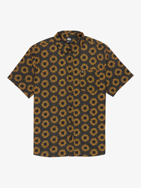 Quiksilver - Apero Classic - Camisa de Manga Corta Marrón Hombre