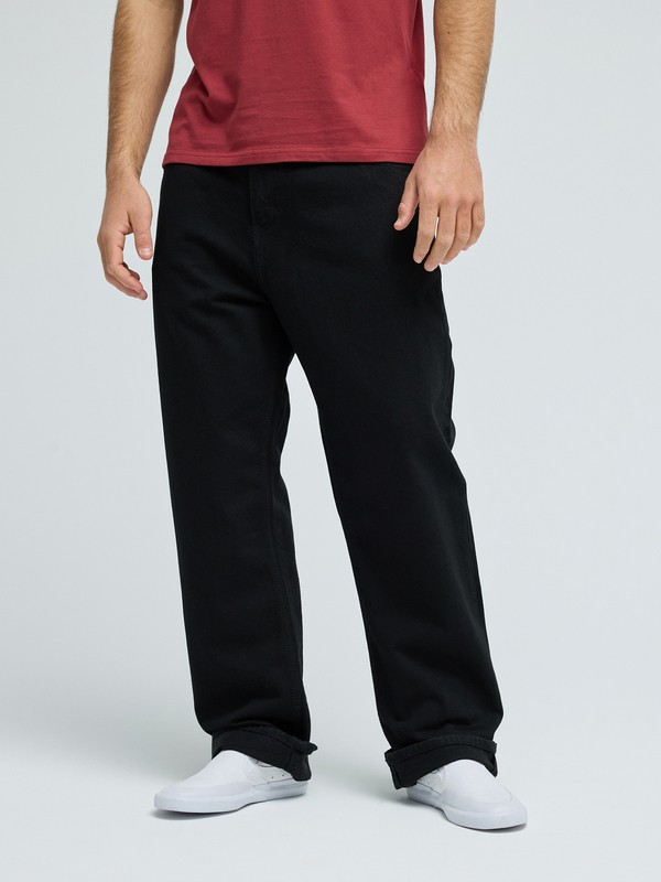 Quiksilver - Baggy Denim - Vaquero Negro hombre