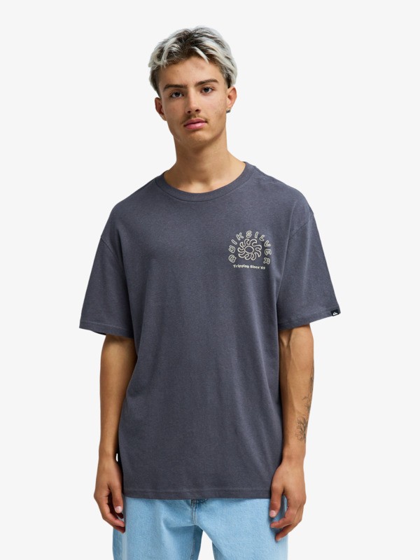 Quiksilver - Curve Palm - Camiseta de manga corta Negro Hombre