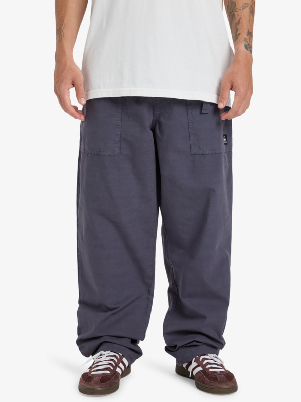 Quiksilver - Double Crown - Pantalón cargo elástico Negro hombre