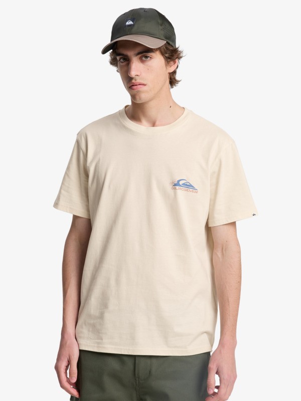 Quiksilver - EV Barrel Paradise - Camiseta de manga corta Beige Hombre