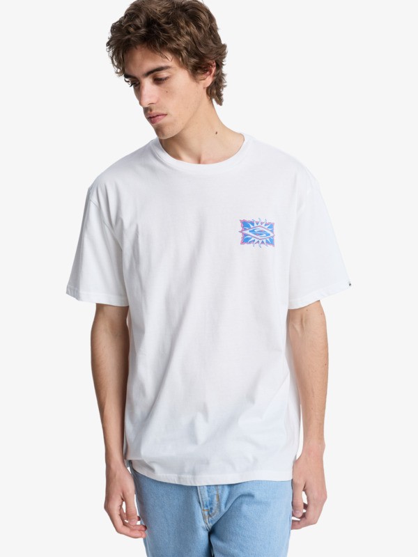 Quiksilver - EV Starfish Stamp - Camiseta de manga corta Blanco Hombre