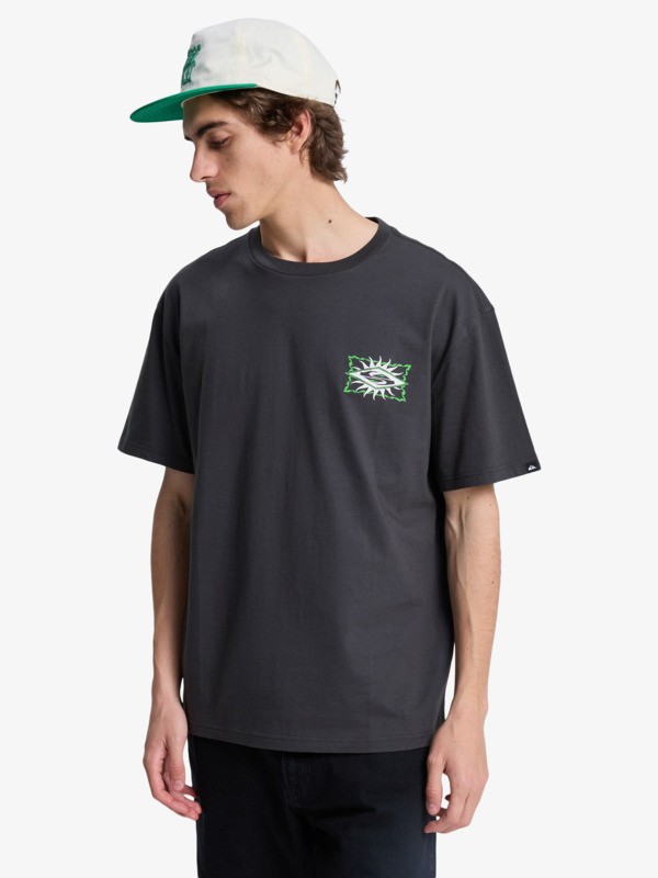 Quiksilver - EV Starfish Stamp - Camiseta de manga corta Negro Hombre
