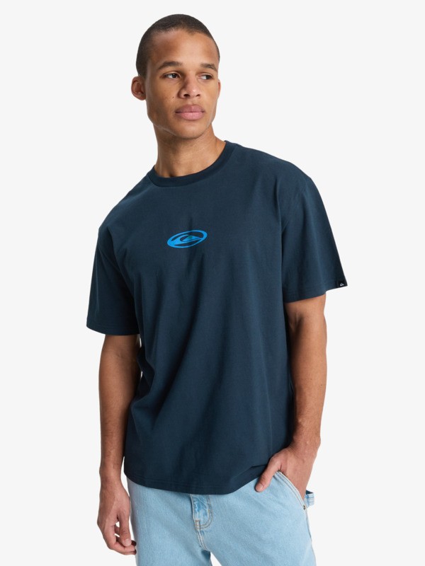 Quiksilver - Flowers Surfing - Camiseta de manga corta Azul Hombre
