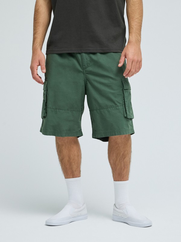 Quiksilver - Freefall Cargo - Short cargo elástico Verde Hombre