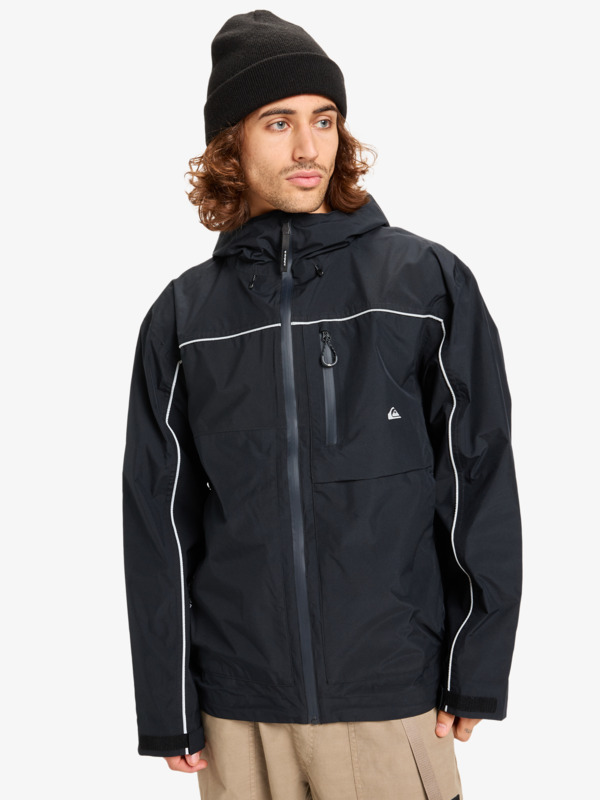 Quiksilver - Full Rig Goretex - Chaqueta impermeable con capucha Negro hombre