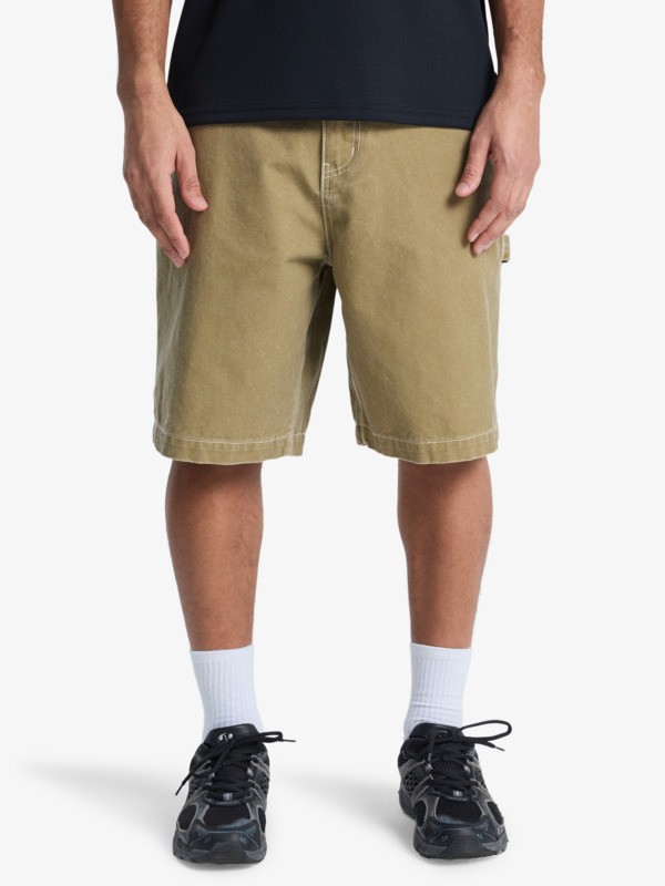 Quiksilver - Mercury Carpenter - Short en denim Beige Hombre