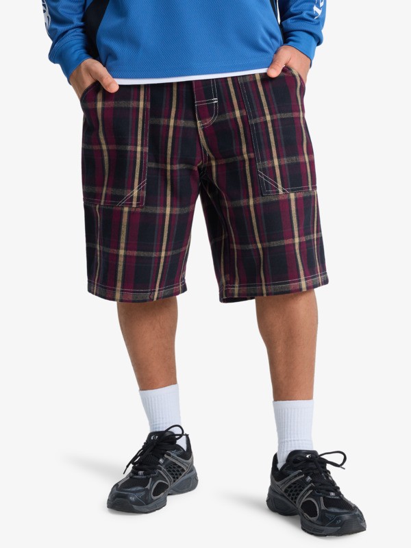 Quiksilver - Mercury Check - Short Vaquero Negro Hombre