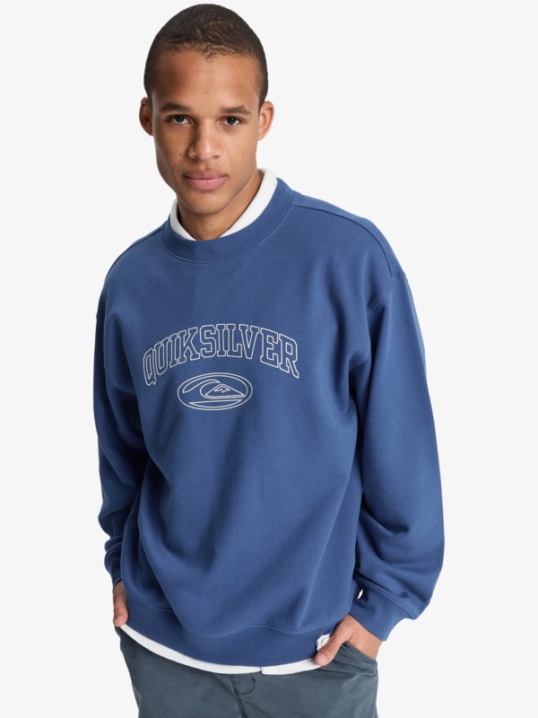 Quiksilver - New Iconic - Sudadera Azul Hombre