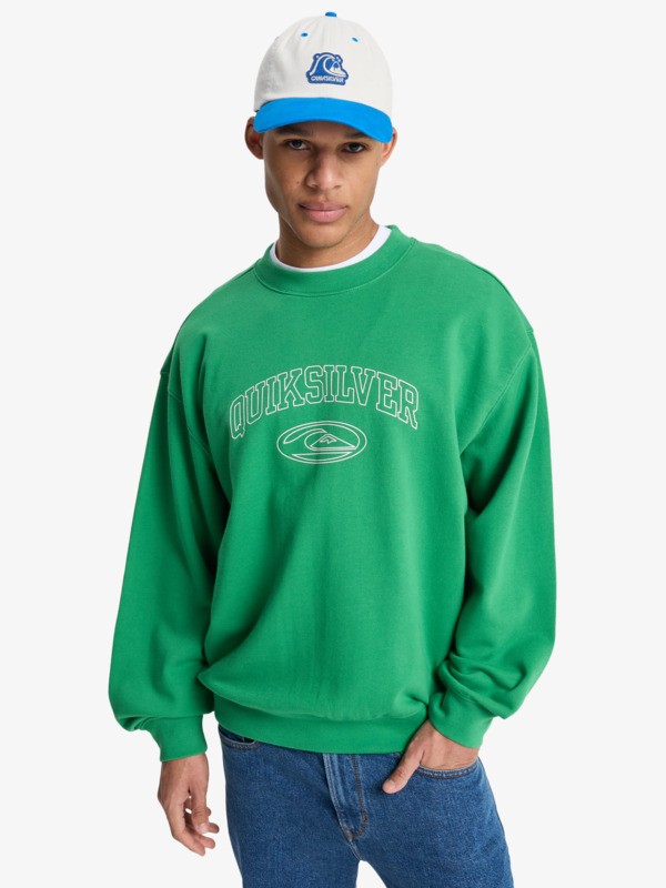 Quiksilver - New Iconic - Sudadera Verde Hombre