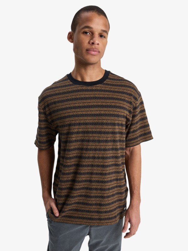 Quiksilver - Okano Jacquard - Camiseta de manga corta Negro Hombre