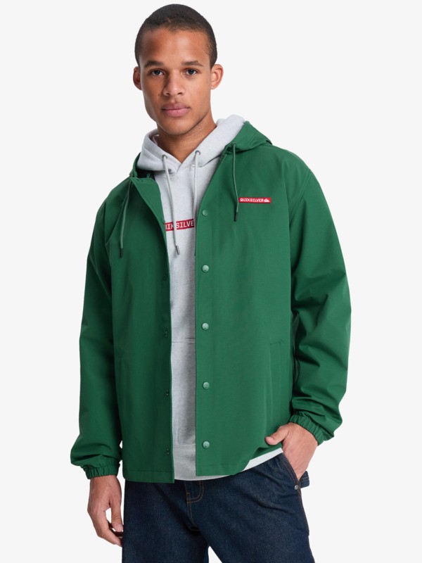 Quiksilver - Rain Cloud 3K - Chaqueta impermeable con capucha Verde Hombre