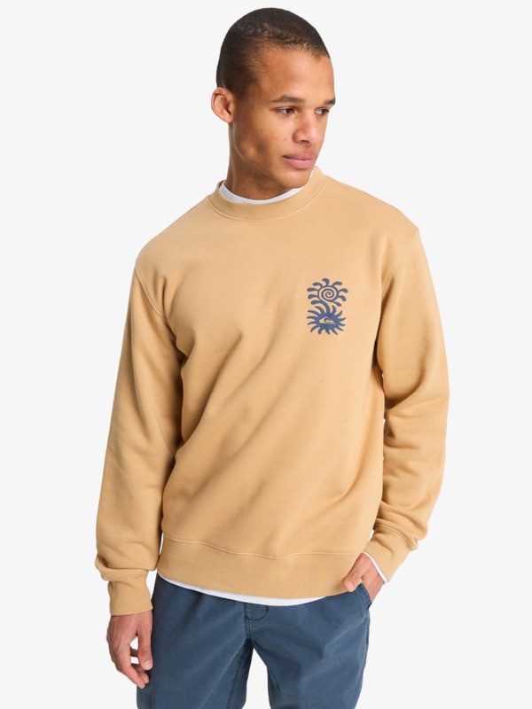 Quiksilver - Salt Water Graphic - Sudadera Beige Hombre