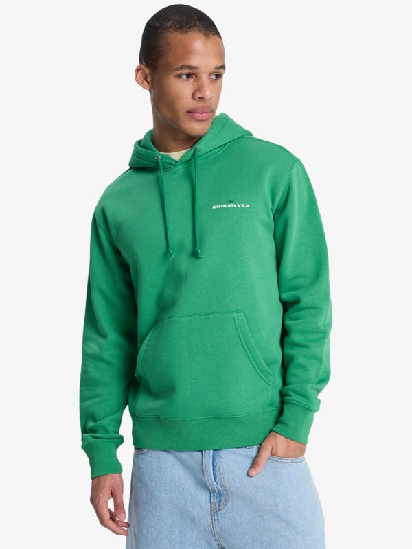 Quiksilver - Salt Water Graphic - Sudadera con Capucha Verde Hombre
