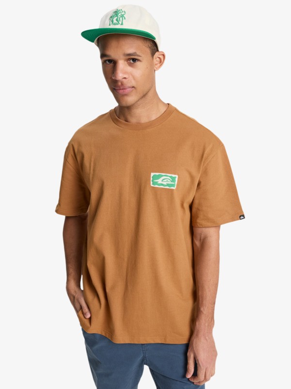 Quiksilver - Serenity Splash - Camiseta de manga corta Marrón Hombre
