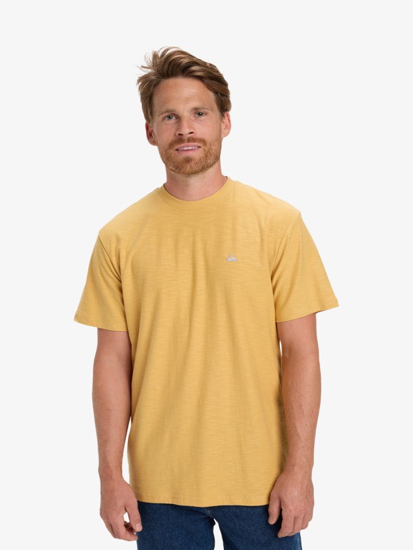 Quiksilver - Slub Roundneck - Camiseta de manga corta Amarillo hombre