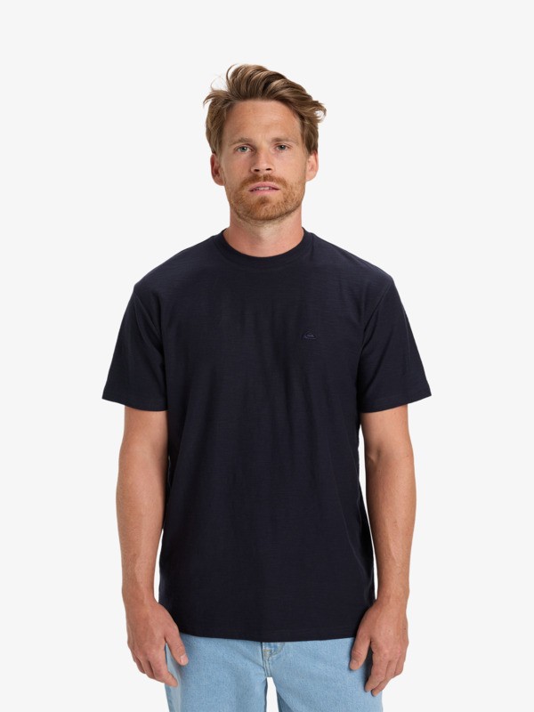 Quiksilver - Slub Roundneck - Camiseta de manga corta Azul hombre