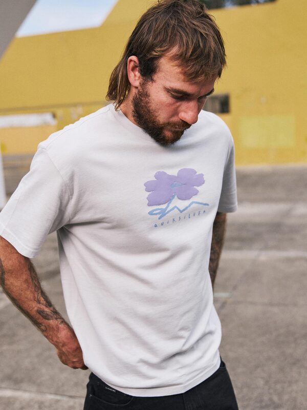 Quiksilver - Structured Flower - Camiseta de manga corta Gris Hombre